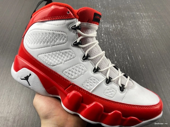 302370-160 Jordan White Red Gym Retro 9 1205